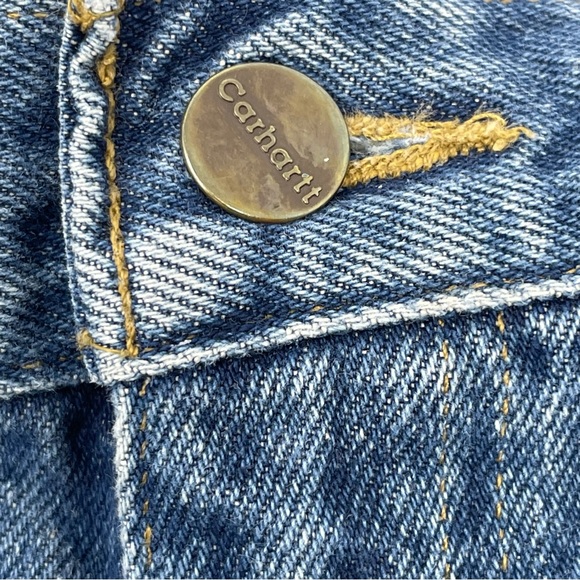 Carhartt Men’s Jeans Relaxed Fit Medium Wash Blue 100% Cotton size 38 X 29” - Picture 8 of 10